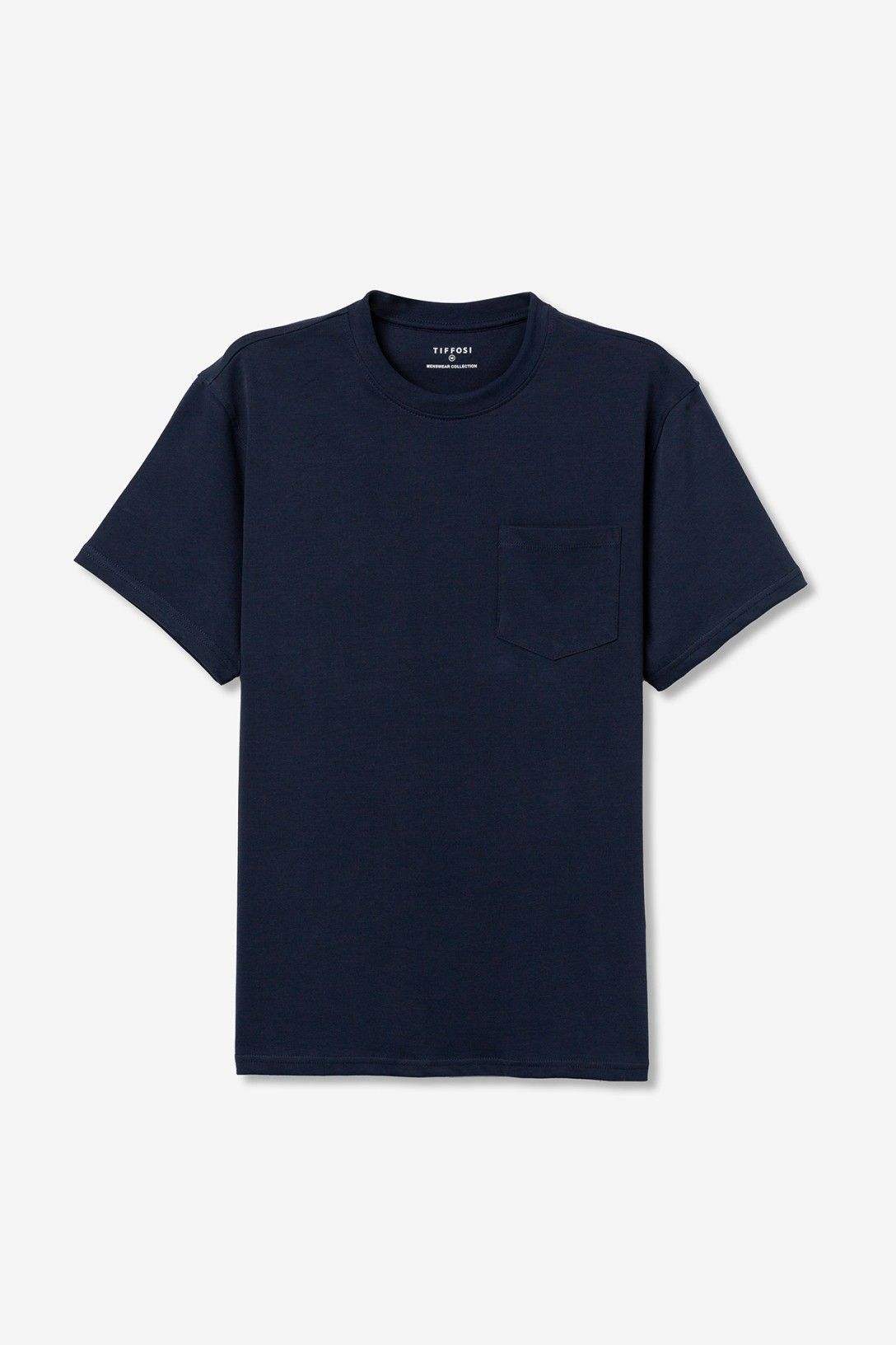 T-shirt Uomo cotone Porter Tiffosi mezza manica cotone - quarto colore disponibile blu
