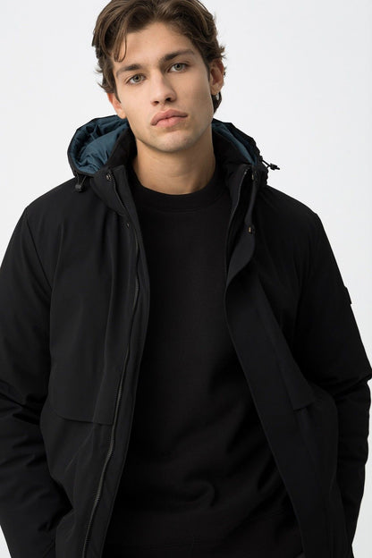 Giubbotto Uomo Portland Trapuntato con Cappuccio - Giacca Invernale Impermeabile Tiffosi