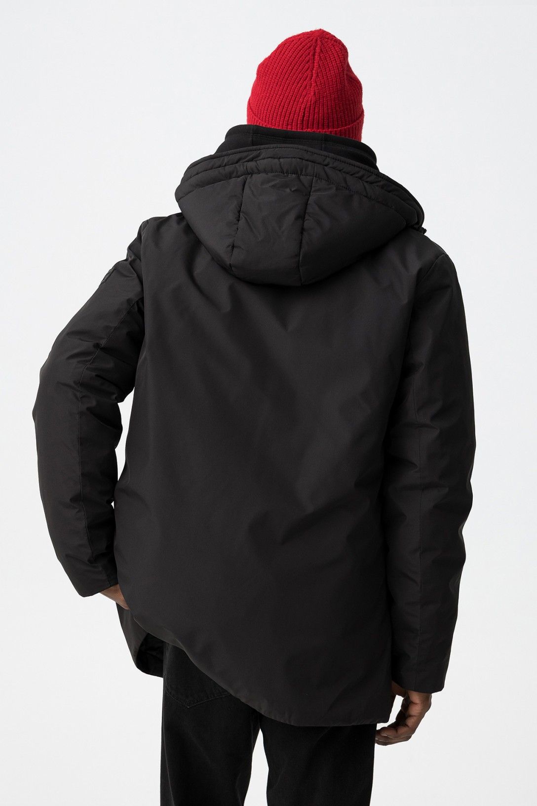 Parka uomo Portmore 3 in 1 nero - vista posteriore