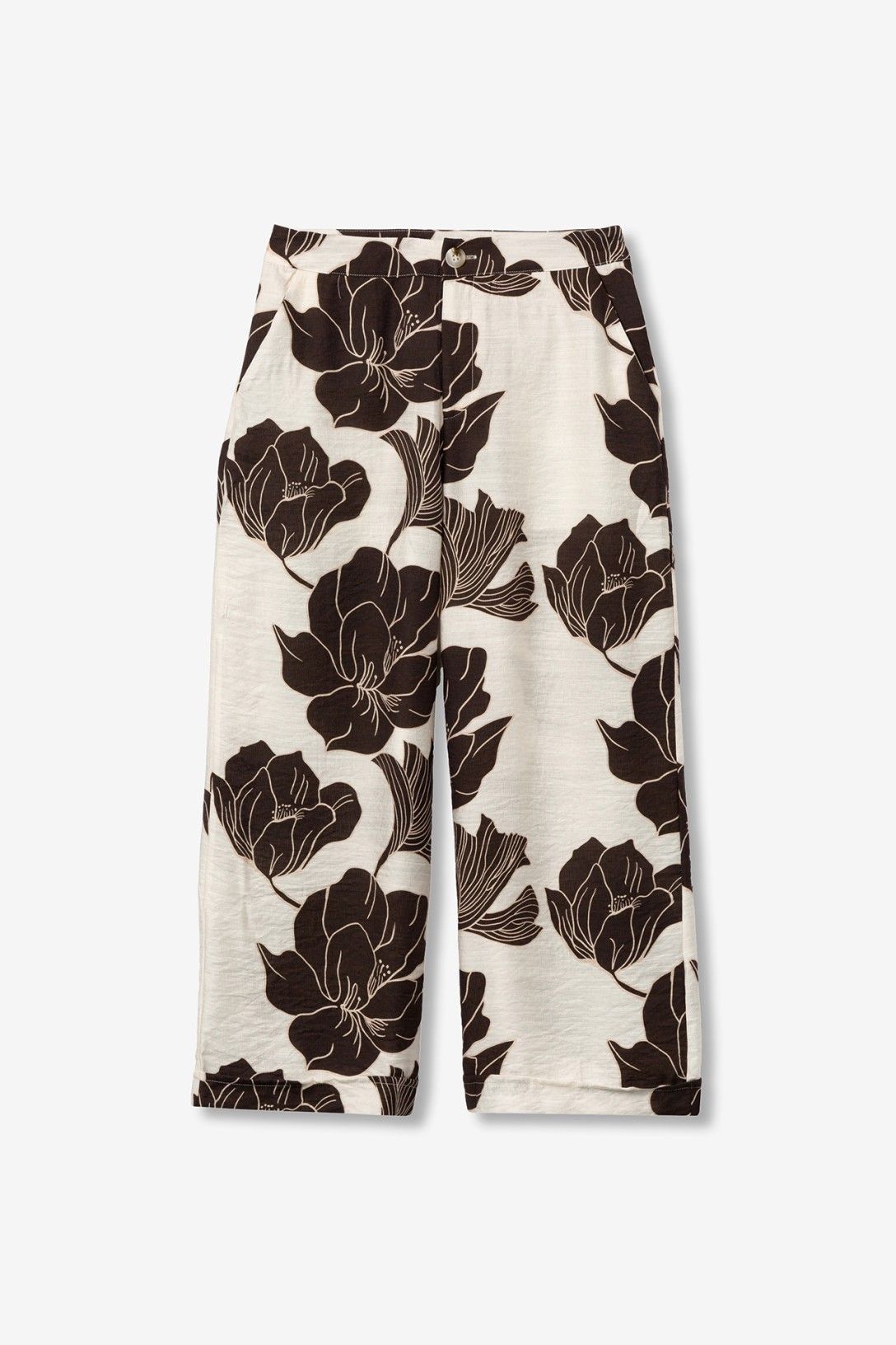 Pantalone Donna Gamba Larga Floreale - Tiffosi Posey vista frontale