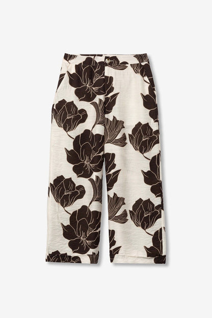 Pantalone Donna Gamba Larga Floreale - Tiffosi Posey vista frontale