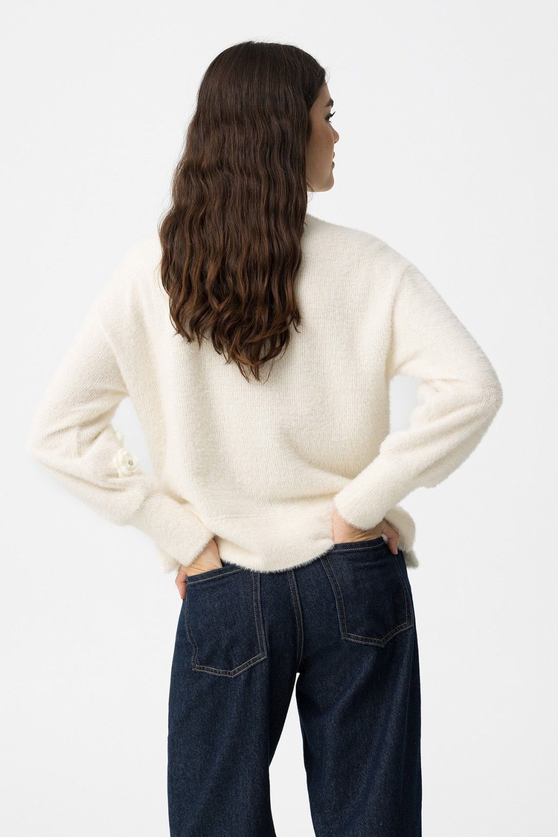 Maglione Puffy donna elegante - vista posteriore