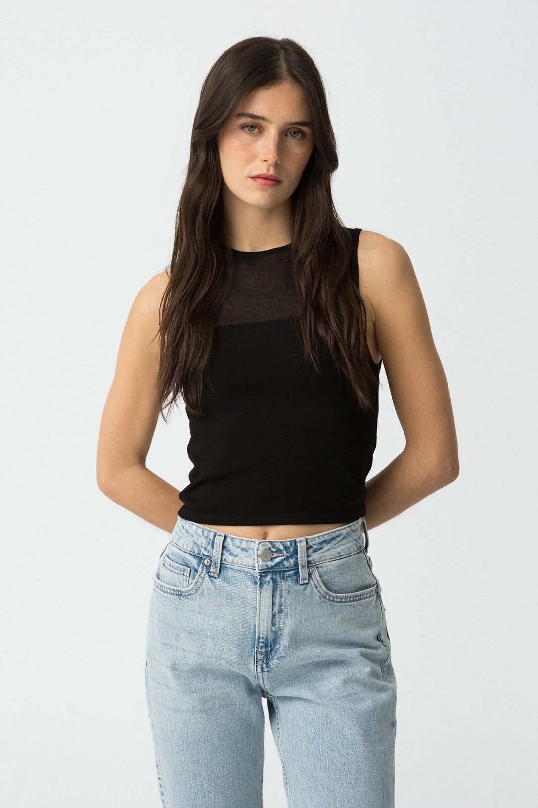 Top Rhaenyra Nero e Beige