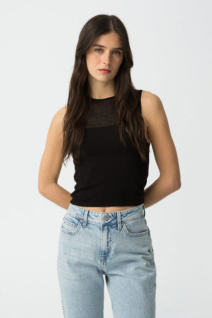 Top Rhaenyra Nero e Beige