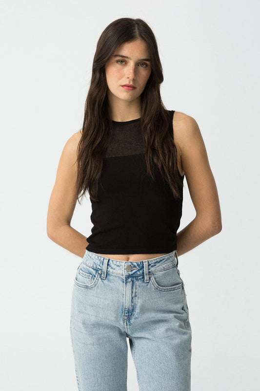 Top Rhaenyra Nero e Beige