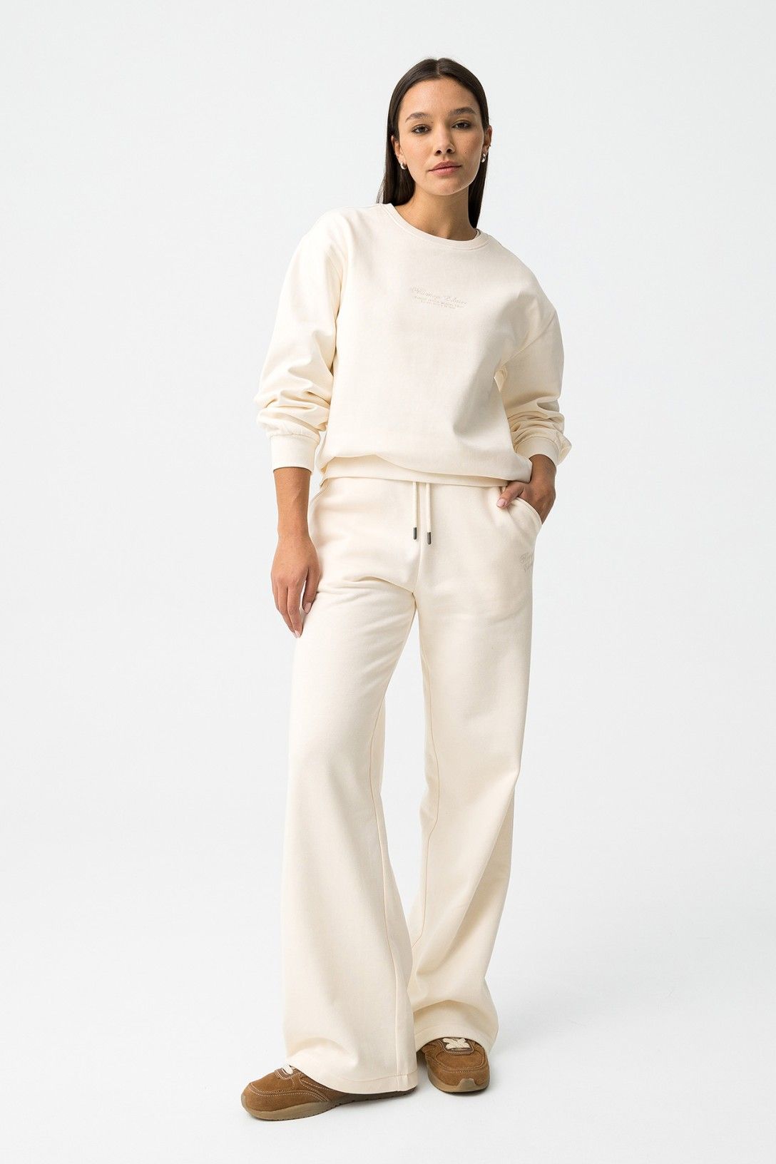 Tuta panna donna Rodri regular fit - completo coordinato athleisure styling