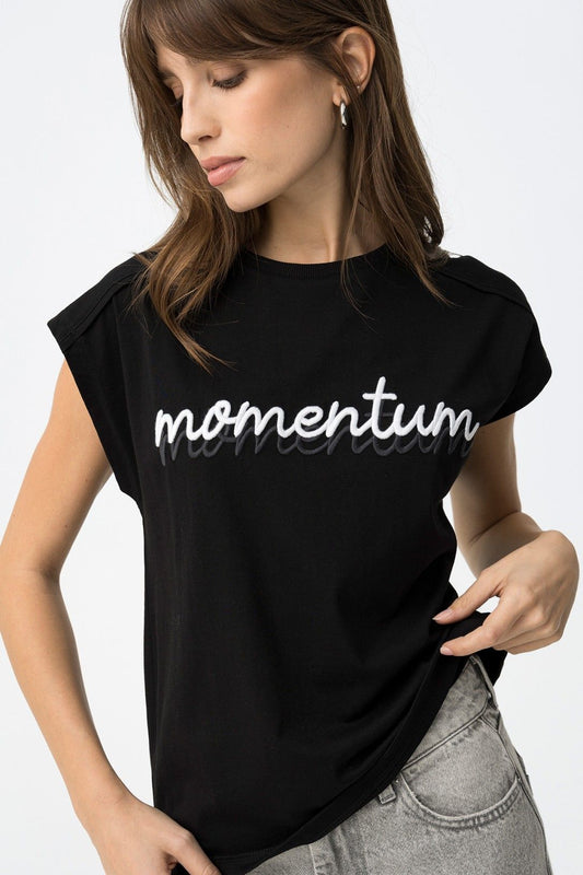 T-shirt donna cotone sabrina vista frontale