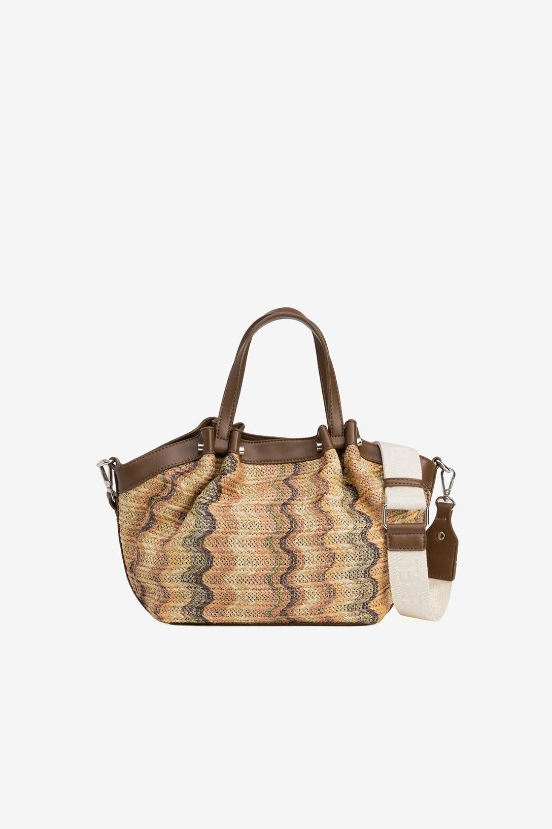 Borsa Saphire donna estiva effetto paglia — vista completa | Frarò