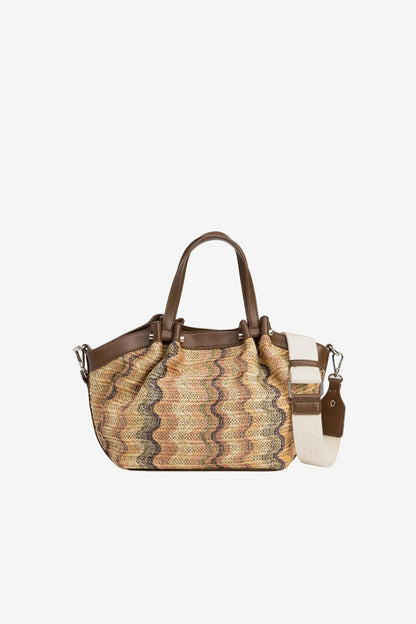 Borsa Saphire donna estiva effetto paglia — vista completa | Frarò