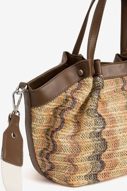 Borsa Saphire donna con tracolla rimovibile — dettaglio laterale | Frarò
