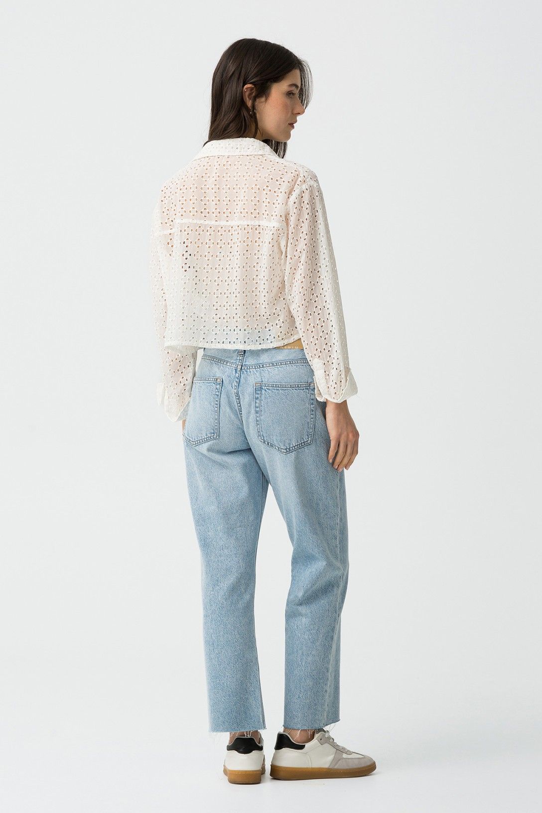 "Jeans Solange 6 - Jeans donna a sigaretta con dettaglio tasche - Vista posteriore"