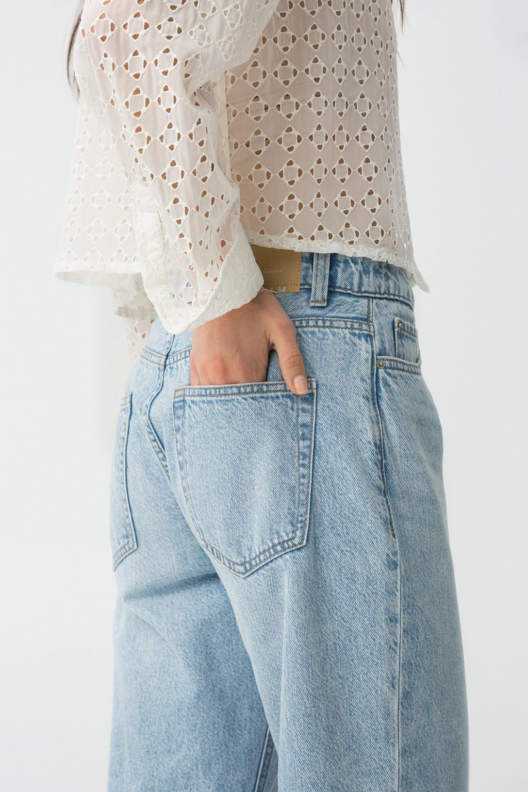 "Jeans Solange 6 - Jeans donna a sigaretta con lunghezza alla caviglia - Vista laterale"