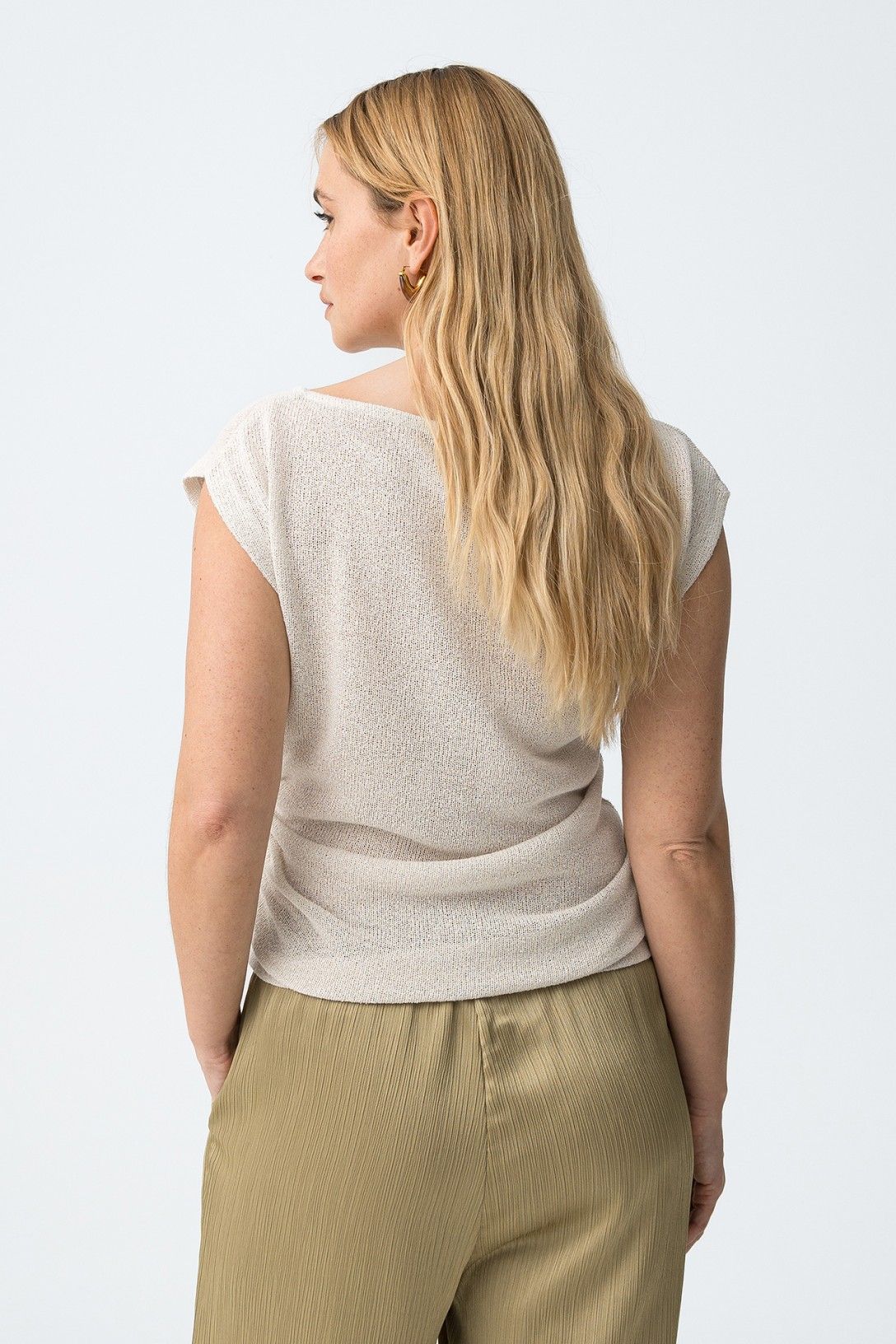 Top donna Taky completo, canotta elegante estiva viscosa - vista posteriore
