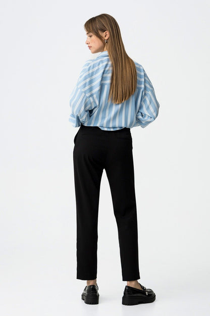 Pantalone donna Violeta, in nero, vista posteriore