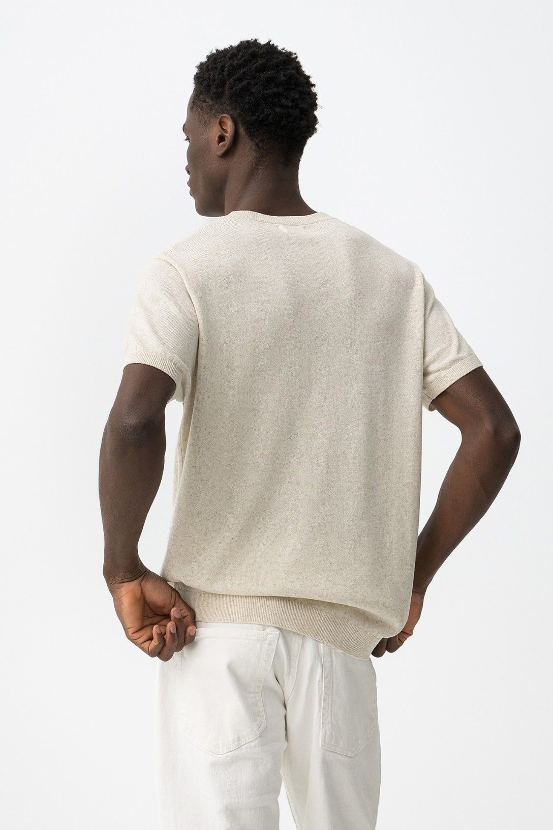 Retro t-shirt uomo Wabisabi in tessuto ultra leggero - Dettaglio cuciture e vestibilità regolare
