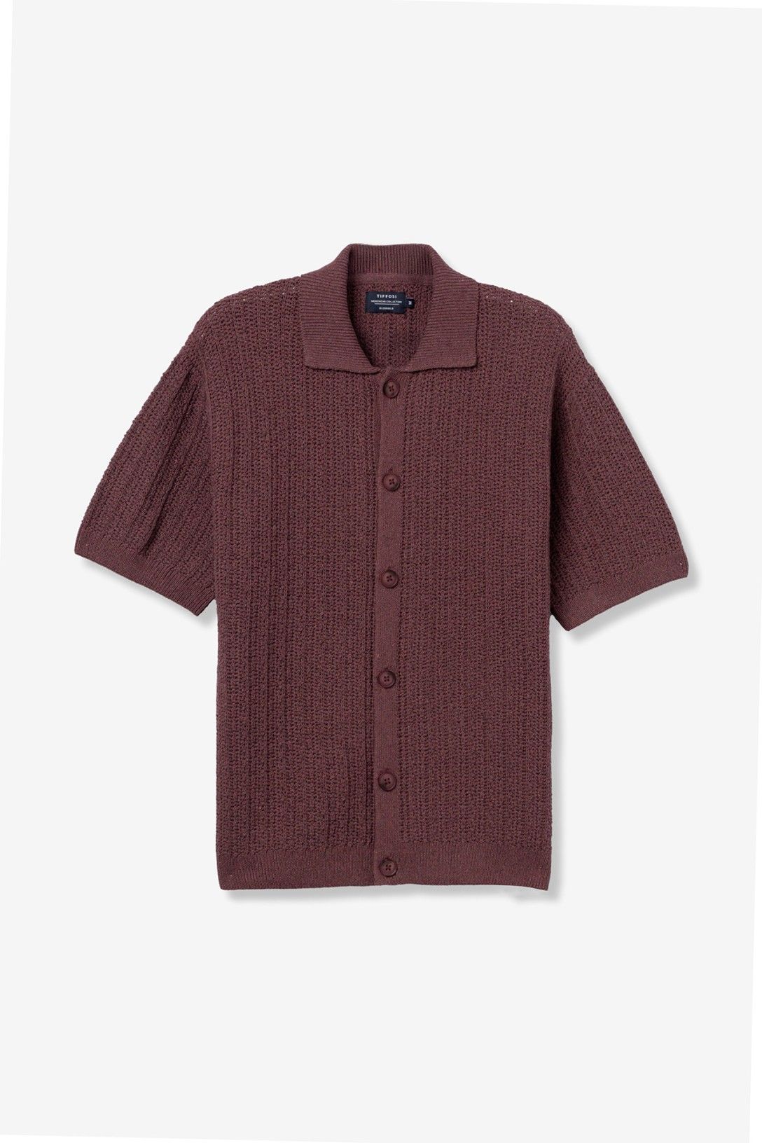 Cardigan uomo maniche corte - vestibilità ampia laterale